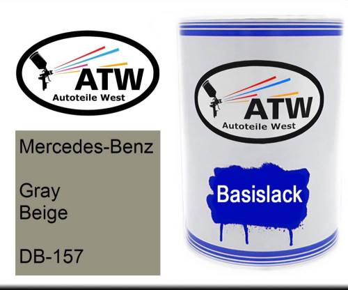 Mercedes-Benz, Gray Beige, DB-157: 500ml Lackdose, von ATW Autoteile West.